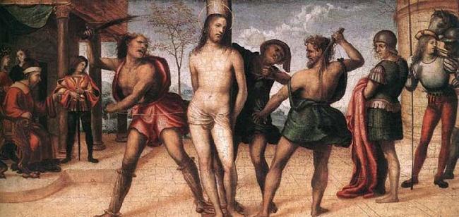 SODOMA, Il Flagellation of Christ Spain oil painting art
